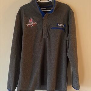 Columbia PFG Chicago Cubs World Series Gray Sweater